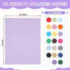42 Sheets Colored Cardstock  Cardstock Printer Paper 8 5 X 11 Inches 21 Assorted