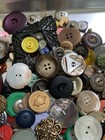250 Antique Vintage Assortment Of Buttons Variety Of Sizes  Designs   Colors