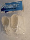 Vintage Fibre-craft Doll Baby Hi Top Shoes   New   White 