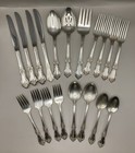 19pc Set For 4 Wm A  Rogers Oneida Sectional Valley Rose Silverplate Flatware
