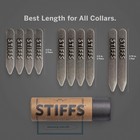 10-pack Assorted Non-magnetic Brass Collar Stays 5 Pair   Includes  4  2 0    S   