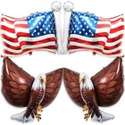 4 Pcs American Flag Balloons Eagles Balloon  Large 3d Eagle Balloon Patriotic 