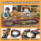 Slot Car Race Track Sets With 4 High-speed Slot Cars  Electric battery-powere   