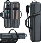 4x4 Pool Cue Case  Billiard Stick Carrying Case Holds 4 Butts And 4 Shafts