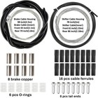Rainflow 44pcs Bike Brake Cable Kit - Universal Bike Shifter Cable Housing