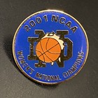 Vtg 2001 Ncaa Womens National Champions Notre Dame Basketball Hat Lapel Pin 