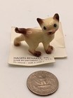 Vintage Hagen-renaker Siamese Kitten Cat Miniature - On Original San Dimas Card