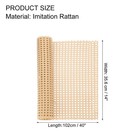 Plastic Rattan Cane Webbing Roll 15 Inch X 3 3 Ft Hand Woven Faux Woven