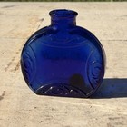Antique Germany Cobalt Blue Glass Miniature Perfume Scent Bottle 1 5   