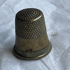 Vintage Original Brass Sewing Thimble Size 7 Collectable