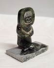 Inuit Stone Carving Of Eskimo   Seal Signed L  Anayak