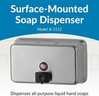 Bobrick B-2112-62 Commercial Soap Dispenser  Stainless Steel  Horizontal