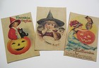 Set Of 18 Victorian Vintage-look Halloween Labels Holiday Decor Primitive grungy