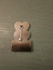 Vintage   Rare 1960 s The Beatles Hat lapel Pin W red Enamel-excellent