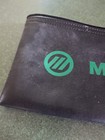 Mellon Bank Money Bank Deposit Bag Black Zipper Closure Leatherette 