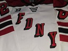 Nwt Fdny Bravest 2026 Authentic Hockey Game Jersey Xl Fight Strap Engine Hockey