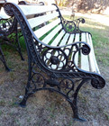 Pair Of Antique Cast Iron Outdoor Garden Park Patio Bench End Pieces Lion s Head