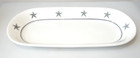Ss United States Line Grey Star Pattern Celery Relish Vegetable Dish Mayer China