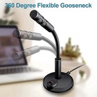 Usb Desktop Microphone 3 5mm Omnidirectional Pc Laptop Computer Mic For Computer