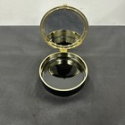 Vintage Tahari Leopard Trinket Box Black Lacquer With Mirror Late 80s Vibe Decor
