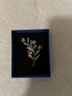 Trovelore Olive Branch Embellished Brooch Pin Artisan Made In India Nib