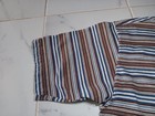 Vintage 90s No Fear Mens Size Large Striped Short Sleeve T Shirt Usa Made 