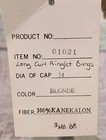 Dollspart Doll Wig Size 14 Kanekalon Long Curl Bangs Blonde Curly Full Cap New