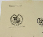 Vintage 1917 Carolina Cadillac Co  Winston-salem  Nc Letterhead  7 Sheets 