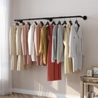 Pipe Clothing Rack For Hanging Clothes Heavy Duty Garment Bar For Closet Storage
