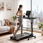 Adjustable Height Portable Standing Desk With Lockable Wheels For Laptop