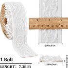 88 X 1 96 Inch Crown Molding Peel And Stick 3d Flexible Foam Wall Trim White Sel