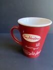 Tim Hortons 16 Oz Mug Limited Edition 2010 Brown Red Fall Winter Coffee Cup  010