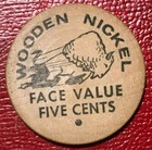 High Grade Wooden Nickel Crossroad Center Good For 5 Cents At Ant Store-agt277