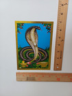 Lord Shiva s Snake Naag - Golden Foil Paper Poster 5x7 
