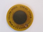 Vintage Bakelite Swirl Button Compass Magnet yellow Pages Telephone Directory