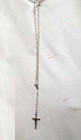 Prayer Beads Rosary Catholic Mala W metal Crucifix Our Lord Jesus Inri Clear 25 