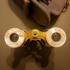 Rare Lemaire Paris Opera Glasses-dark Blue Guilloch   Enamel   Mother-of-pearl