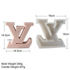 3d Logo Silicone Candle Mold Soap Make Mold Diy Gypsum Molds Holiday Gift