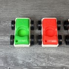 Vintage Fisher Price Little People  930 Parking Garage Colorful Cars Set Of 5