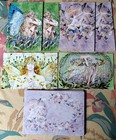 Mixed Lot Of 18 Unused Greeting Cards  W envelopes All Are Blank   New 6  Ship