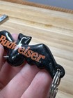Vintage Budweiser Beer Halloween Black Bat Bottle Opener Key Chain 3    Advertsing