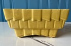 Vintage Cookson Pottery Planter Yellow Geometric Pattern Cp-2807 Usa 8 x5 5 x4 
