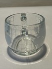 Vintage Nestle Nescafe World Globe Etched Glass World Coffee Mug Cup Excellent