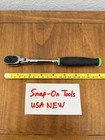 Snap-on Tools 1 4  Drive Locking Flex-head Ratchet Green Soft Grip Handle Thlx72