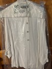 Clio Petites Large White Shirt Women   s Long Sleeve Blouse Vintage Tunic