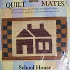 Quilt Mates Locker Hooking Canvas  school House  Traditional Quilt Pattern