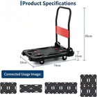 Folding Hand Truck Dolly Cart Heavy Duty Moving Capacity Wheels Trolley 330 Lbs