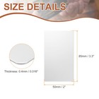 10pcs Metal Business Cards Blank 3 3x2x0 016 Inch Titanium Laser Engrave White