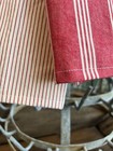 Antique French Rustic Primitive Stripe Farmhouse Ticking Tea Towels