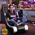 Gtplayer White Floor Rocker Gaming Chair